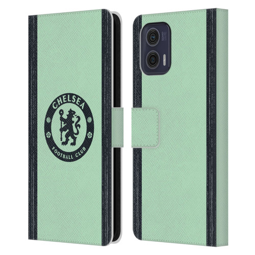 Chelsea Football Club 2023/24 Kit Third Leather Book Wallet Case Cover For Motorola Moto G73 5G