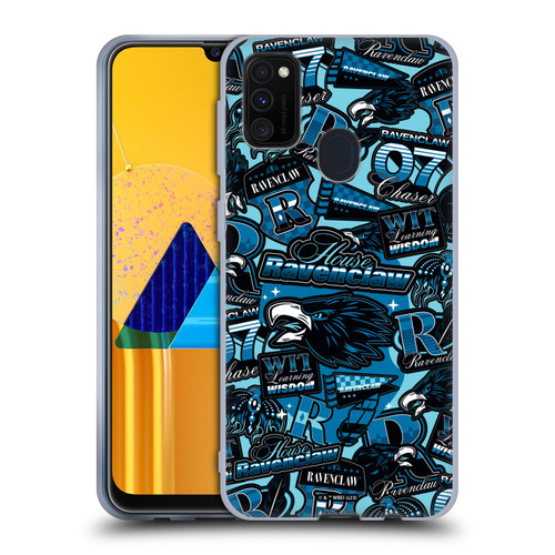 Harry Potter Badge Up House Ravenclaw Soft Gel Case for Samsung Galaxy M30s (2019)/M21 (2020)