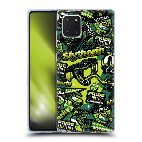 Harry Potter Badge Up House Slytherin Soft Gel Case for Samsung Galaxy Note10 Lite