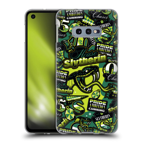 Harry Potter Badge Up House Slytherin Soft Gel Case for Samsung Galaxy S10e