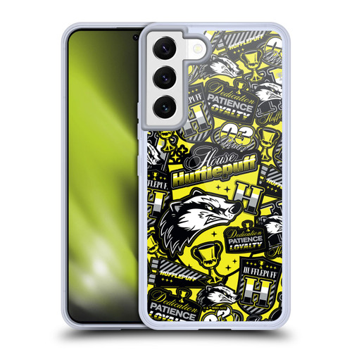 Harry Potter Badge Up House Hufflepuff Soft Gel Case for Samsung Galaxy S22 5G