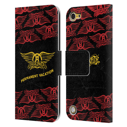 Aerosmith Classics Permanent Vacation Leather Book Wallet Case Cover For Apple iPod Touch 5G 5th Gen