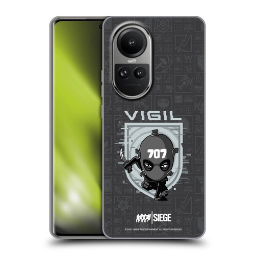 Tom Clancy's Rainbow Six Siege Chibi Operators Vigil Soft Gel Case for OPPO Reno10 5G / Reno10 Pro 5G