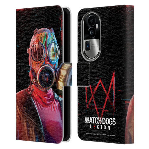 Watch Dogs Legion Key Art Lancaster Leather Book Wallet Case Cover For OPPO Reno10 Pro+