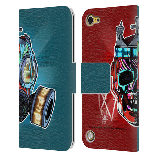 Watch Dogs Legion Street Art Flag Leather Book Wallet Case Cover For Apple iPod Touch 5G 5th Gen