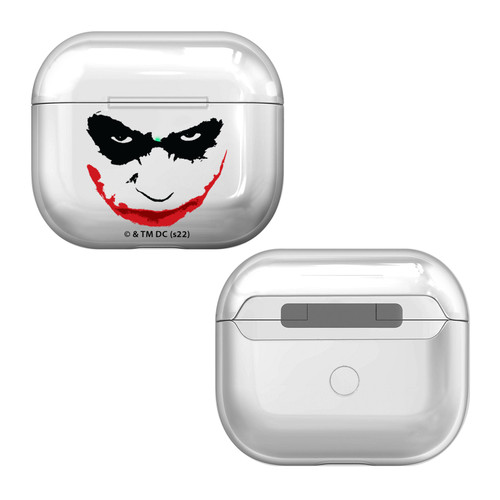 The Dark Knight Graphics Joker Clear Hard Crystal Cover Case for Apple AirPods 3 3rd Gen Charging Case