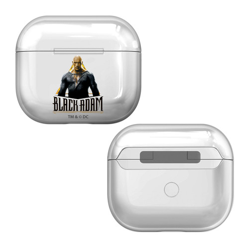 Black Adam Graphics Black Adam Clear Hard Crystal Cover Case for Apple AirPods 3 3rd Gen Charging Case