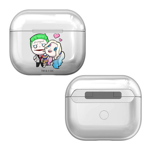 Suicide Squad 2016 Graphics Joker And Harley Clear Hard Crystal Cover Case for Apple AirPods 3 3rd Gen Charging Case