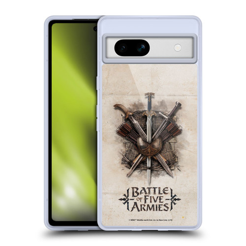 The Hobbit The Battle of the Five Armies Graphics Battle Swords Soft Gel Case for Google Pixel 7a