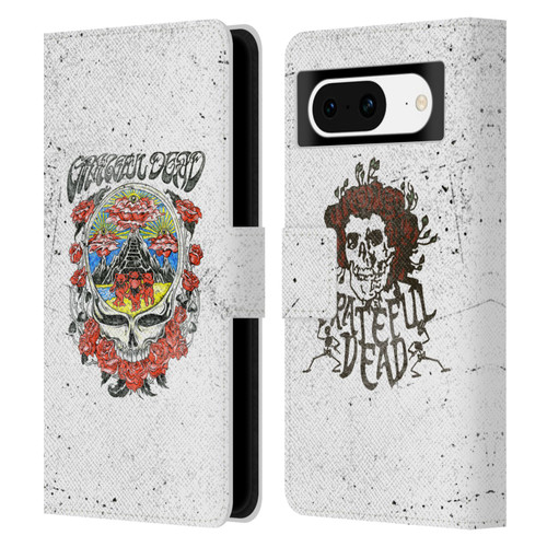 Grateful Dead Trends Rose Leather Book Wallet Case Cover For Google Pixel 8