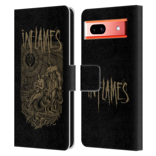 In Flames Metal Grunge Adventures Leather Book Wallet Case Cover For Google Pixel 7a