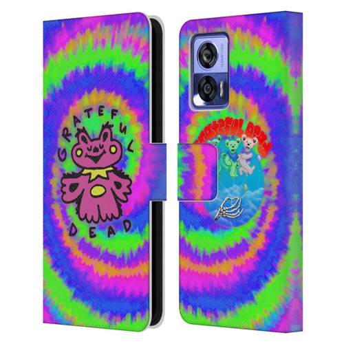 Grateful Dead Trends Dancing Bear Colorful Leather Book Wallet Case Cover For Motorola Edge 30 Neo 5G