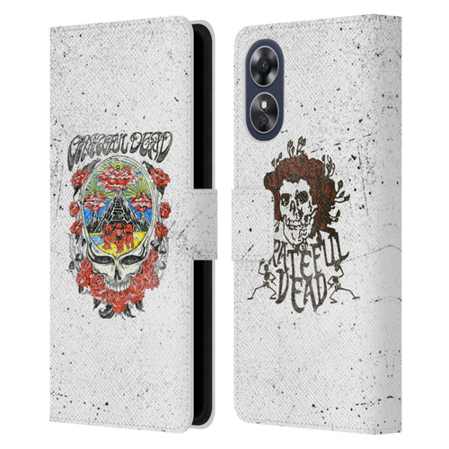 Grateful Dead Trends Rose Leather Book Wallet Case Cover For OPPO A17