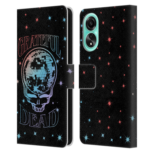 Grateful Dead Trends Skull Logo Leather Book Wallet Case Cover For OPPO A78 4G