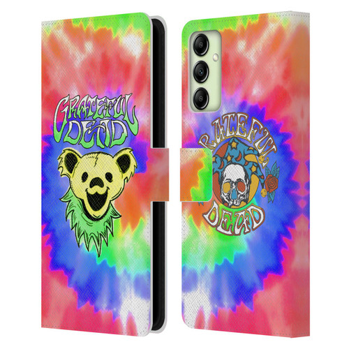 Grateful Dead Trends Bear Tie Dye Leather Book Wallet Case Cover For Samsung Galaxy A14 5G
