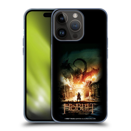 The Hobbit The Battle of the Five Armies Posters Smaug Soft Gel Case for Apple iPhone 15 Pro