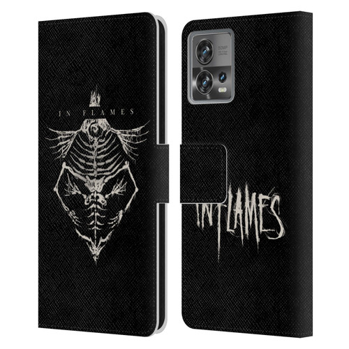 In Flames Metal Grunge Jesterhead Bones Leather Book Wallet Case Cover For Motorola Moto Edge 30 Fusion