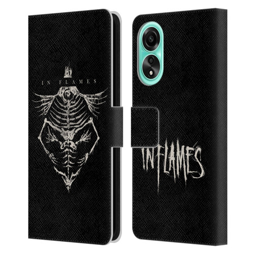 In Flames Metal Grunge Jesterhead Bones Leather Book Wallet Case Cover For OPPO A78 4G