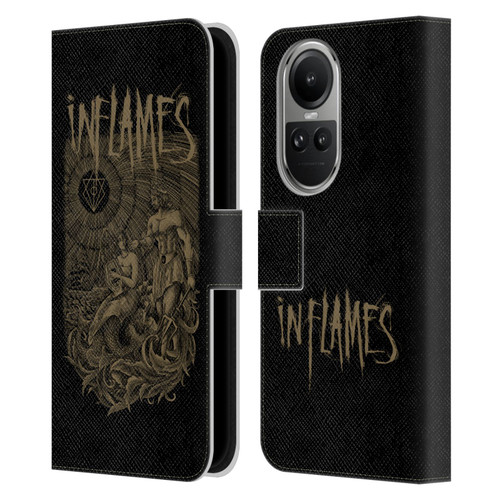 In Flames Metal Grunge Adventures Leather Book Wallet Case Cover For OPPO Reno10 5G / Reno10 Pro 5G