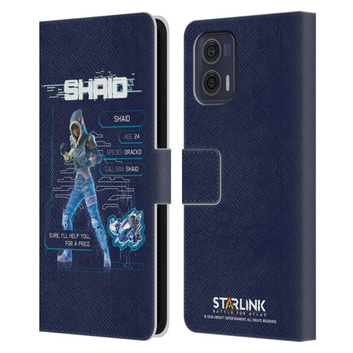Starlink Battle for Atlas Character Art Shaid 2 Leather Book Wallet Case Cover For Motorola Moto G73 5G