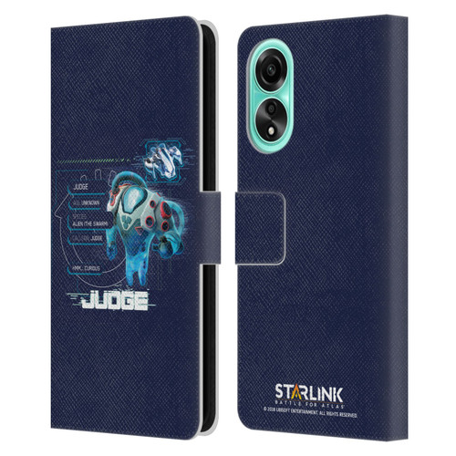 Starlink Battle for Atlas Character Art Judge 2 Leather Book Wallet Case Cover For OPPO A78 5G
