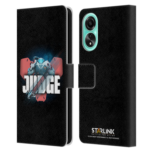 Starlink Battle for Atlas Character Art Judge Leather Book Wallet Case Cover For OPPO A78 5G