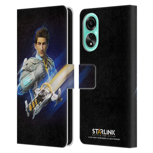 Starlink Battle for Atlas Character Art Mason Arana Leather Book Wallet Case Cover For OPPO A78 5G