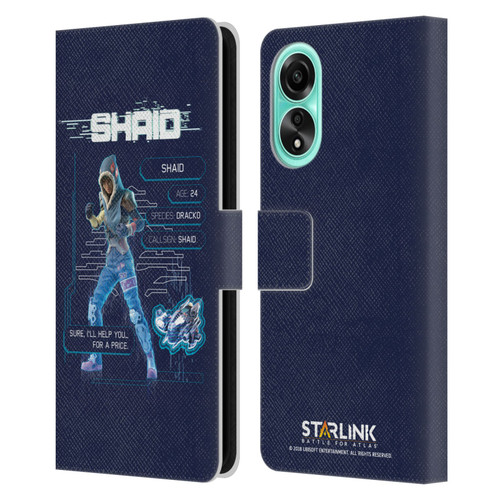 Starlink Battle for Atlas Character Art Shaid 2 Leather Book Wallet Case Cover For OPPO A78 5G