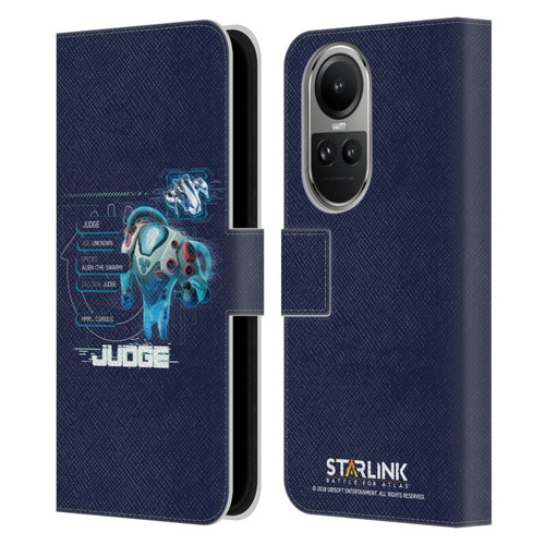 Starlink Battle for Atlas Character Art Judge 2 Leather Book Wallet Case Cover For OPPO Reno10 5G / Reno10 Pro 5G