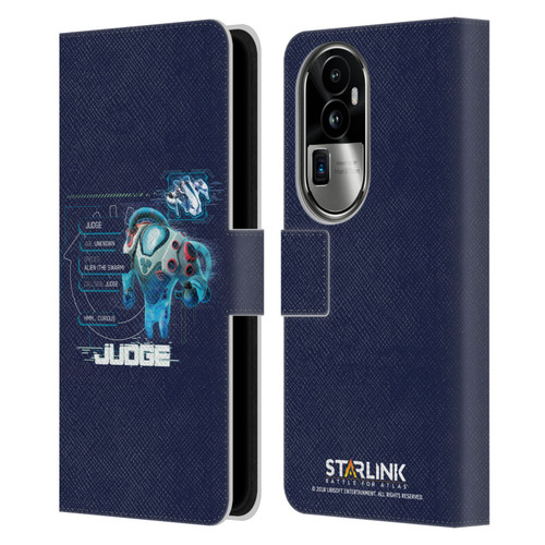 Starlink Battle for Atlas Character Art Judge 2 Leather Book Wallet Case Cover For OPPO Reno10 Pro+