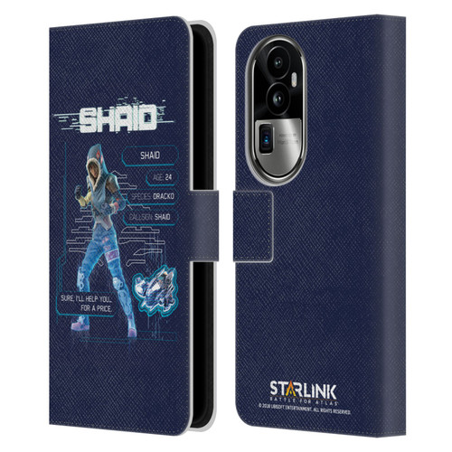Starlink Battle for Atlas Character Art Shaid 2 Leather Book Wallet Case Cover For OPPO Reno10 Pro+
