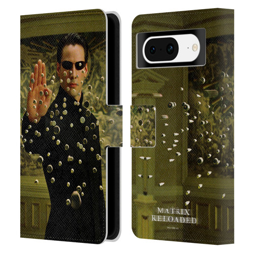 The Matrix Reloaded Key Art Neo 3 Leather Book Wallet Case Cover For Google Pixel 8
