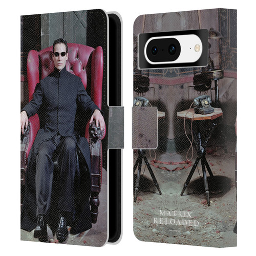 The Matrix Reloaded Key Art Neo 4 Leather Book Wallet Case Cover For Google Pixel 8