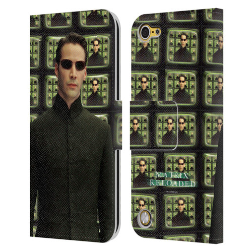 The Matrix Reloaded Key Art Neo 2 Leather Book Wallet Case Cover For Apple iPod Touch 5G 5th Gen