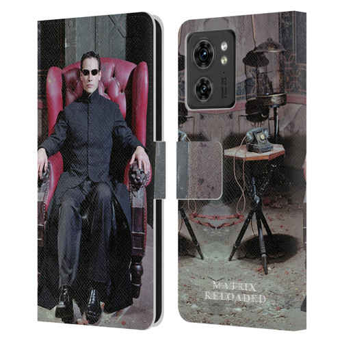 The Matrix Reloaded Key Art Neo 4 Leather Book Wallet Case Cover For Motorola Moto Edge 40