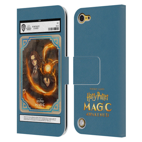 Harry Potter: Magic Awakened Characters Hermione Card Leather Book Wallet Case Cover For Apple iPod Touch 5G 5th Gen