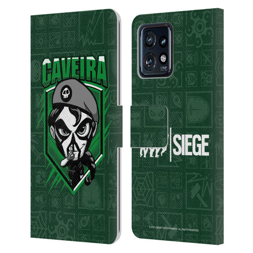 Tom Clancy's Rainbow Six Siege Chibi Operators Caveira Leather Book Wallet Case Cover For Motorola Moto Edge 40 Pro