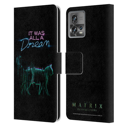 The Matrix Resurrections Key Art It Was All A Dream Leather Book Wallet Case Cover For Motorola Moto Edge 30 Fusion