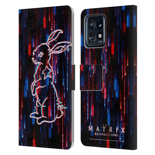 The Matrix Resurrections Key Art Choice Is An Illusion Leather Book Wallet Case Cover For Motorola Moto Edge 40 Pro