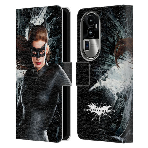 The Dark Knight Rises Character Art Catwoman Leather Book Wallet Case Cover For OPPO Reno10 Pro+