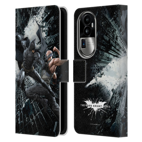 The Dark Knight Rises Character Art Batman Vs Bane Leather Book Wallet Case Cover For OPPO Reno10 Pro+