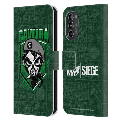Tom Clancy's Rainbow Six Siege Chibi Operators Caveira Leather Book Wallet Case Cover For Motorola Moto G82 5G