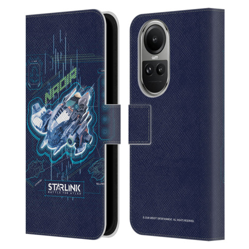Starlink Battle for Atlas Starships Nadir Leather Book Wallet Case Cover For OPPO Reno10 5G / Reno10 Pro 5G
