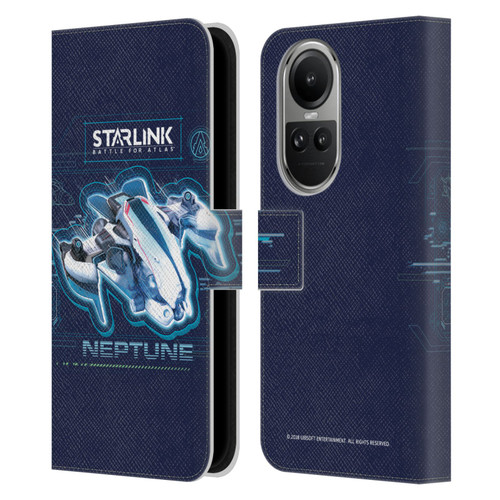 Starlink Battle for Atlas Starships Neptune Leather Book Wallet Case Cover For OPPO Reno10 5G / Reno10 Pro 5G