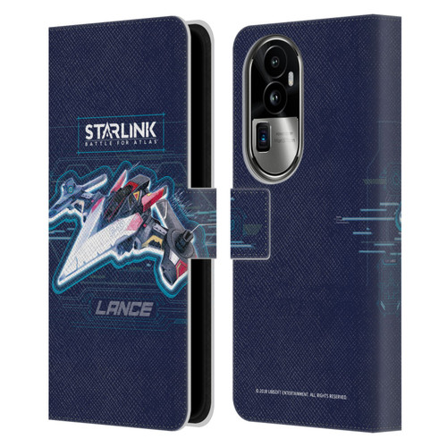 Starlink Battle for Atlas Starships Lance Leather Book Wallet Case Cover For OPPO Reno10 Pro+