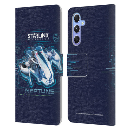 Starlink Battle for Atlas Starships Neptune Leather Book Wallet Case Cover For Samsung Galaxy A34 5G