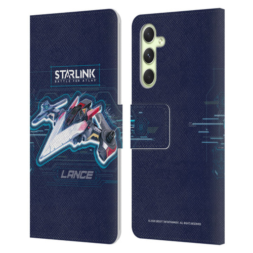 Starlink Battle for Atlas Starships Lance Leather Book Wallet Case Cover For Samsung Galaxy A54 5G