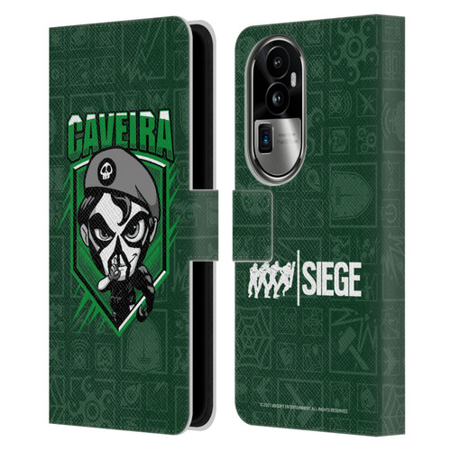 Tom Clancy's Rainbow Six Siege Chibi Operators Caveira Leather Book Wallet Case Cover For OPPO Reno10 Pro+