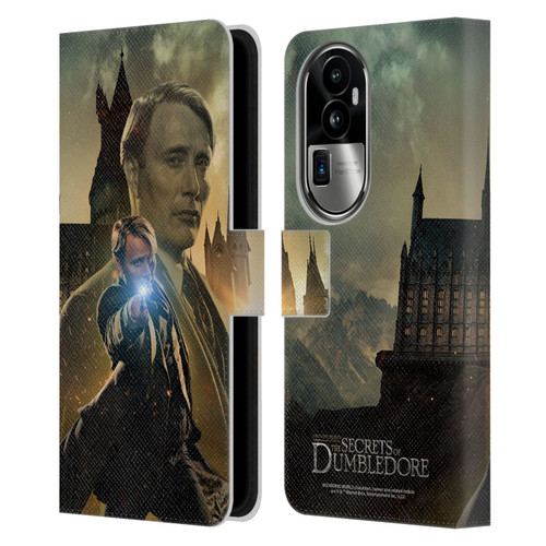 Fantastic Beasts: Secrets of Dumbledore Character Art Gellert Grindelwald Leather Book Wallet Case Cover For OPPO Reno10 Pro+