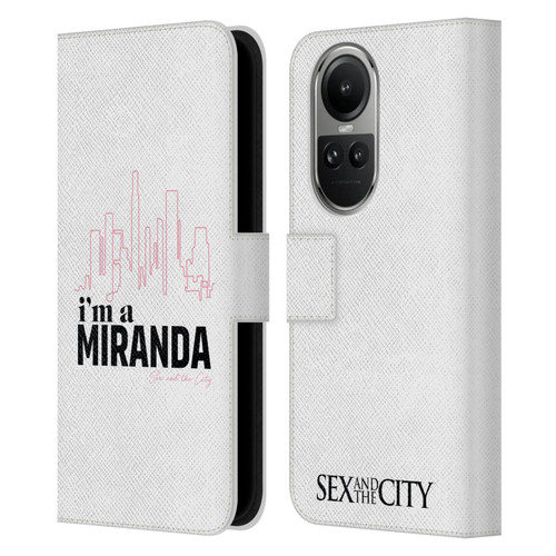 Sex and The City: Television Series Characters I'm A Miranda Leather Book Wallet Case Cover For OPPO Reno10 5G / Reno10 Pro 5G